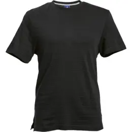170g Pique Knit Jacquard Black